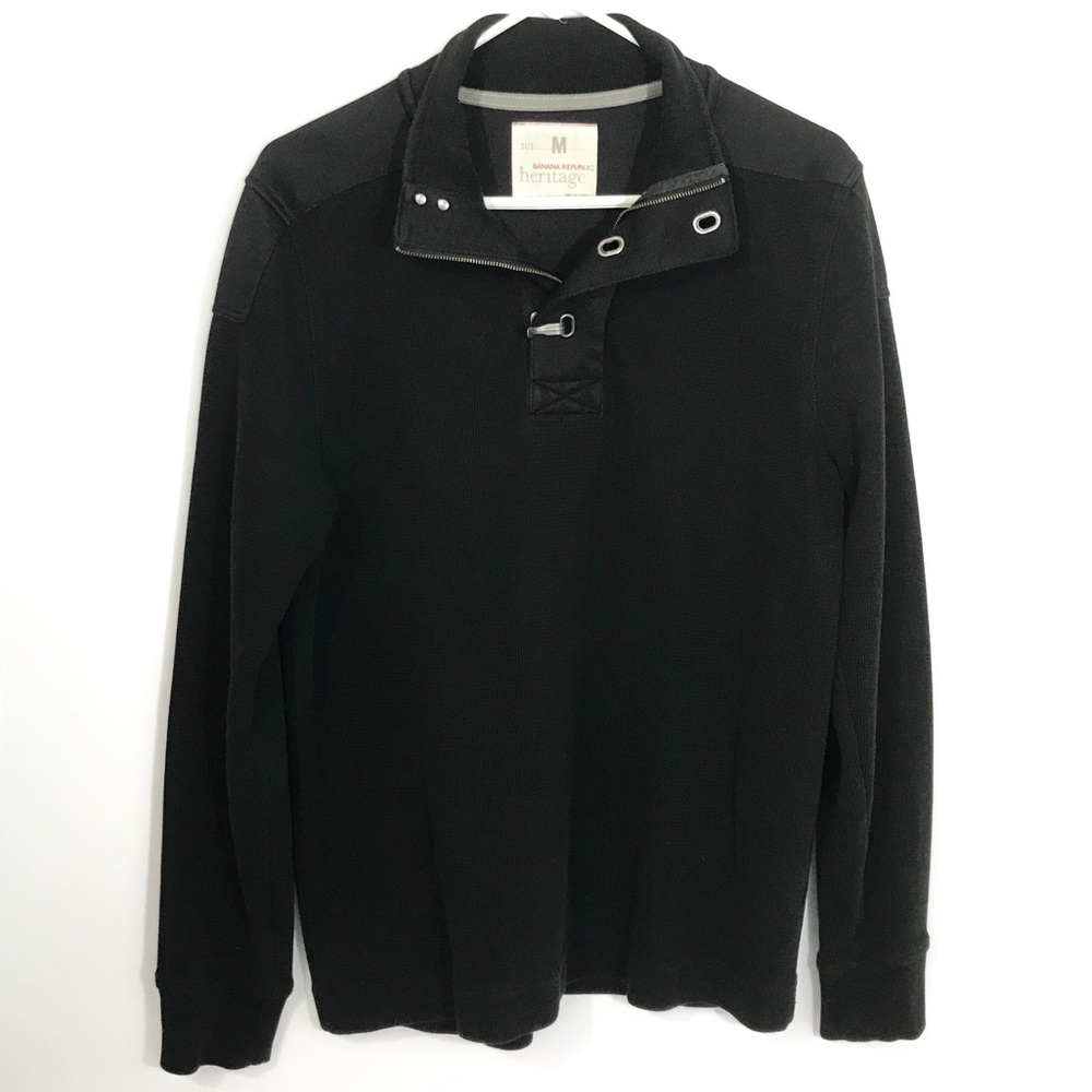 Banana Republic Buckle Sweater Black Medium [CW]